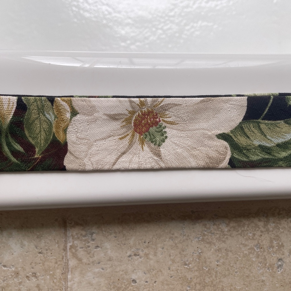 Fabric Chain or Cord Cover, Floral 53"' One Available